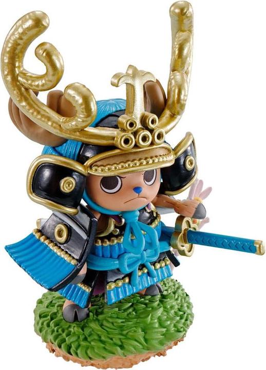 Actual product image Megahouse One Piece Petitrama PVC Mini Statue Logbox Re Birth Wanokuni Vol. 2 Set 9 cm