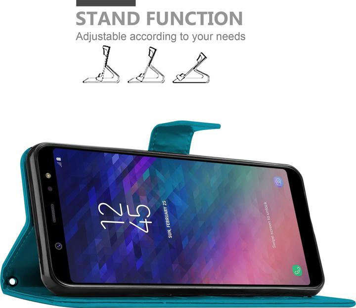Actual product image Cadorabo Flower Book Cover (Samsung Galaxy A6+)