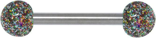 Image du produit Bijouteria Piercing langue (Verre acrylique, Acier chirurgical 316L)