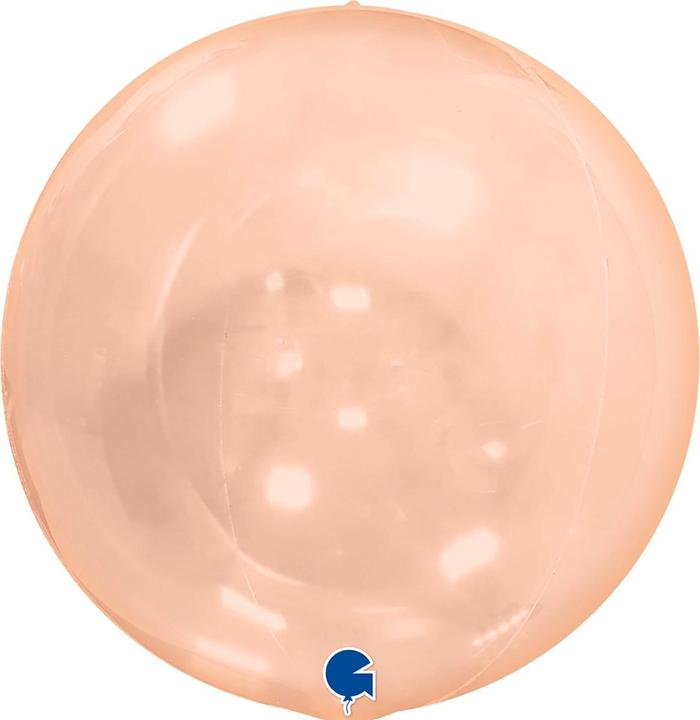 Produktbild Grabo Balloons Ballon Globe 4D - Transparent Orange (38cm) (1 x)