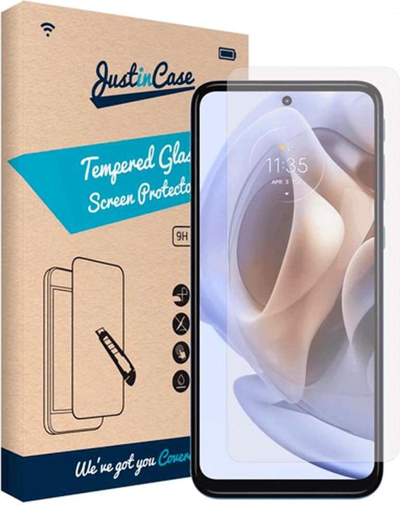 Actual product image Just in Case Tempered Glass Clear Screen Protector Motorola Moto G31/G41/G71 (1 Piece, Motorola Moto G71, Motorola Moto G31)