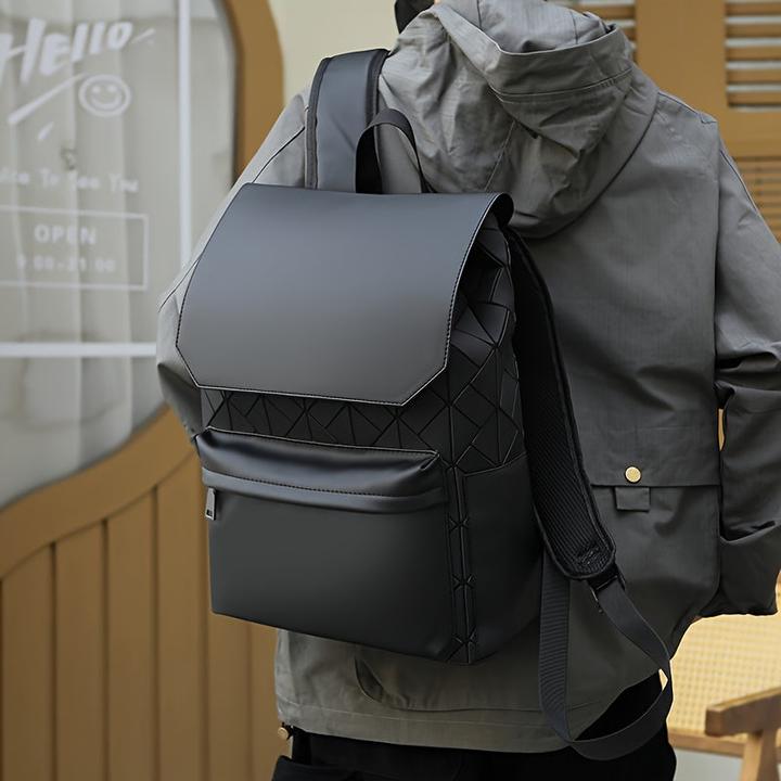 Produktbild Only-Bags.Store Herren Oxford Rhombus Rucksack, Reise Arbeit Pendler Computer Tasche, grosse Kapazität Rucksack