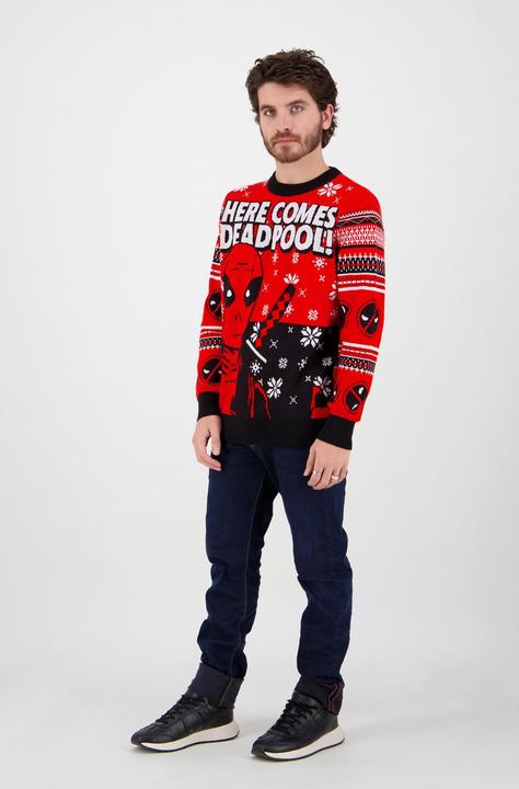 Actual product image Deadpool Knitted Christmas Jumper (XL)