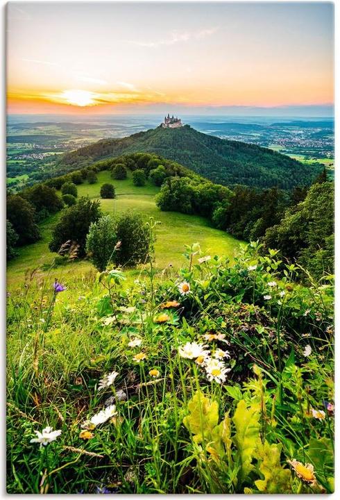 Actual product image Artland Hohenzollern Castle at sunset U2NX (60 x 90 cm)