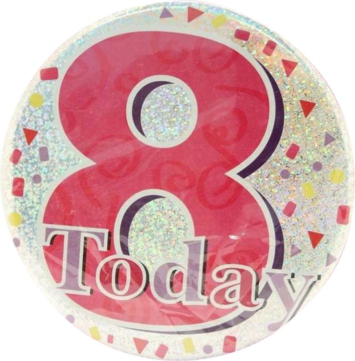 Kaleidoscope Jumbo Abzeichen 8 Geburtstag