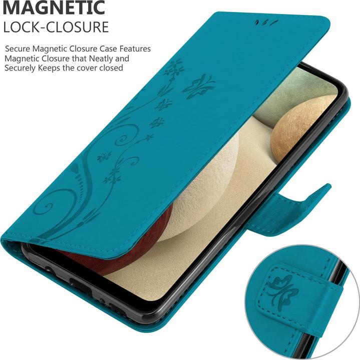 Actual product image Cadorabo Flower Book Cover (Samsung Galaxy A12)