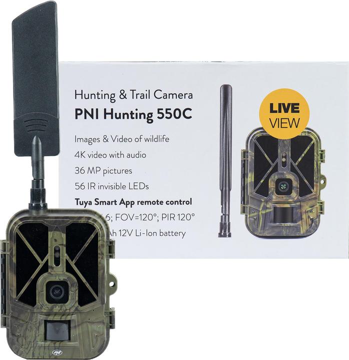 Produktbild PNI Jagdkamera Hunting 550C Internet 4G LTE, Live-Zugriff und Benachrichtigungen über die Tuya-Anwen