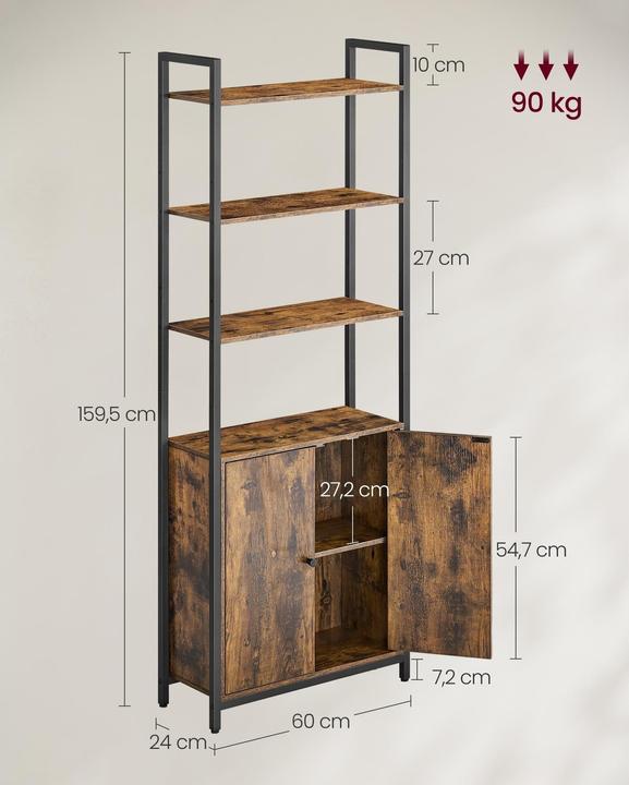 Produktbild Vasagle Regal (60 x 24 x 159.5 cm)