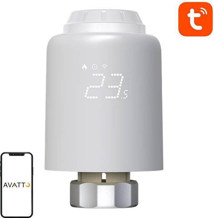 Actual product image Avatto Smart Thermostat Radiator Valve TRV07 Zigbee 3.0 TUYA