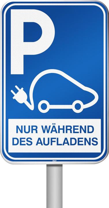 Produktbild Brady I/EVP1/DE/RFLB/2.0MPL-400X600-1, Parkschild für Elektrofahrzeuge - Parkplatz für das Auflade
