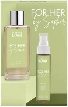 Produktbild Saphir For Her Eau De Parfum Spray 100ml und Haarspray 75ml Set (Eau de Parfum)