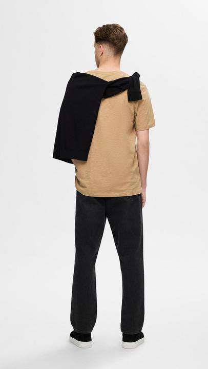 Actual product image Selected Homme Flame yarn cotton T-shirt (L)
