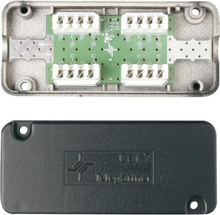 Produktbild Telegärtner Kabelkoppler Verbindungsmodul Cat.7 (Kabel Verbindungsbox)