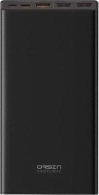 Orsen E43 Power Bank 25000mAh juodas (25000 mAh, 30 W, 92.50 Wh)