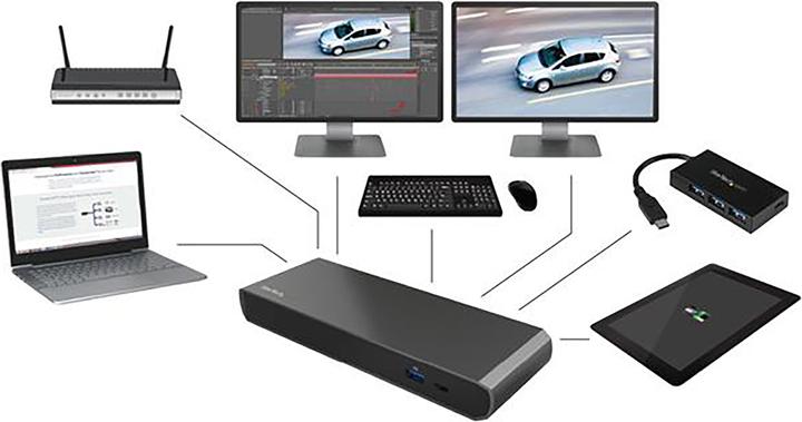 Produktbild StarTech Thunderbolt 3 Dock (USB-C, USB-A, Thunderbolt, 3 Ports)