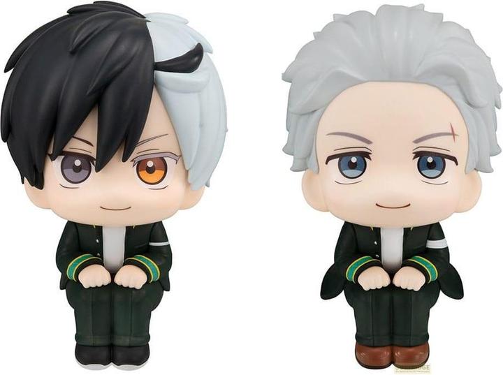 Actual product image Megahouse Wind Breaker Look Up PVC Statues Haruka Sakura & Hajime Umemiya 11 cm (with gift)