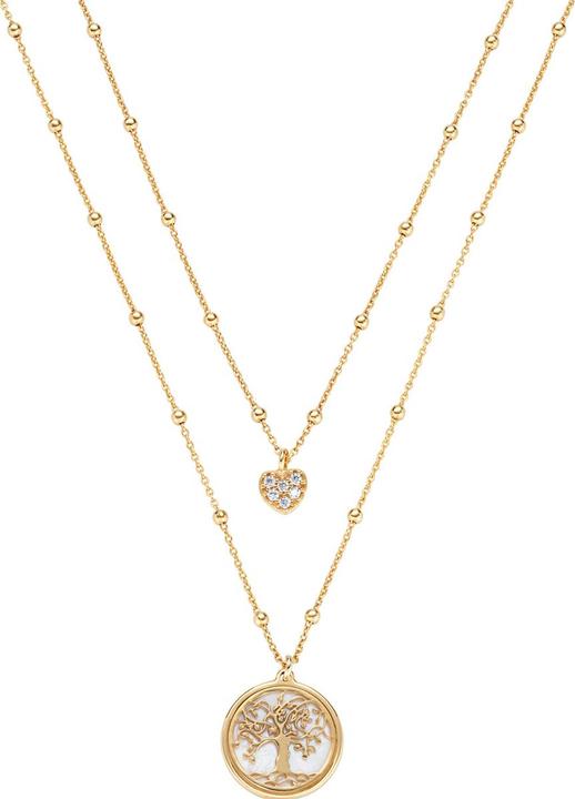 Image du produit Amen Double arbre de vie et de collier de coeur (Argent 925, 40 - 44 cm)