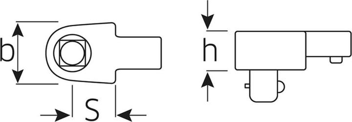 Produktbild Stahlwille Vierkant-Einsatz (1/4", 40 Nm)