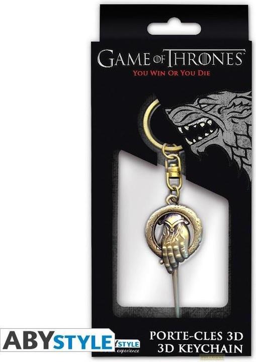 Actual product image ABYstyle GAME OF THRONES - Keychain 3D Hand of King X2