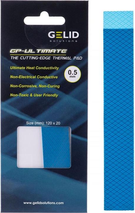 Image du produit Gelid Solutions TP-GP04-R-A Pâte thermique Coussin thermique (0.50 mm, 15 W/m K)