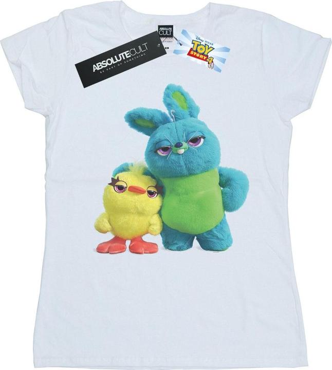 Actual product image Disney Womens/Ladies Toy Story 4 Ducky And Bunny Cotton T-Shirt (L)