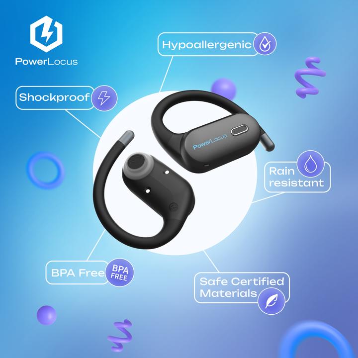 Actual product image PowerLocus Jumpy Open Ear Bluetooth-Kinderkopfhörer