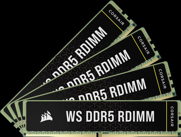 Actual product image Corsair DDR5, 5600MT/s 128GB 4x32GB RDIMM, Hynix Die, Dual Rank, 40-40-40-77, AMD EXPO & Intel XMP 3.0, WS D (4 x 32GB, 5600 MHz, DDR5 RAM, R-DIMM)
