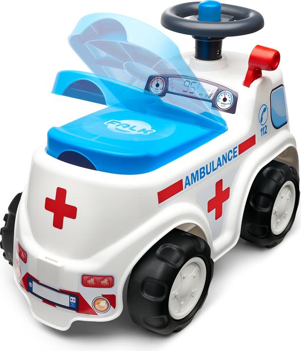 Immagine prodotto Falk Toys Ambulanza cavalcabile con volante e clacson per riporre gli oggetti