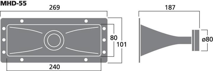 Immagine prodotto Monacor Altoparlante a tromba (1 pz.)