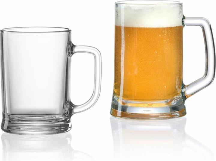Produktbild Ritzenhoff & Breker Bierkrug LEO, 0,5 Liter aus Kalk-Soda, spülmaschinenfest, Höhe: 130 mm (0.50 l, 1 x)