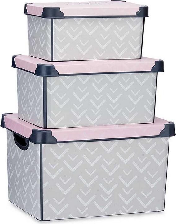 Produktbild Kipit Set 3 Stück Plastikboxen Vibes (22 l)