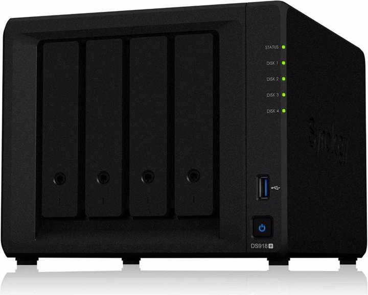 Produktbild Synology NAS DiskStation DS918+ 4-bay inkl. EW201