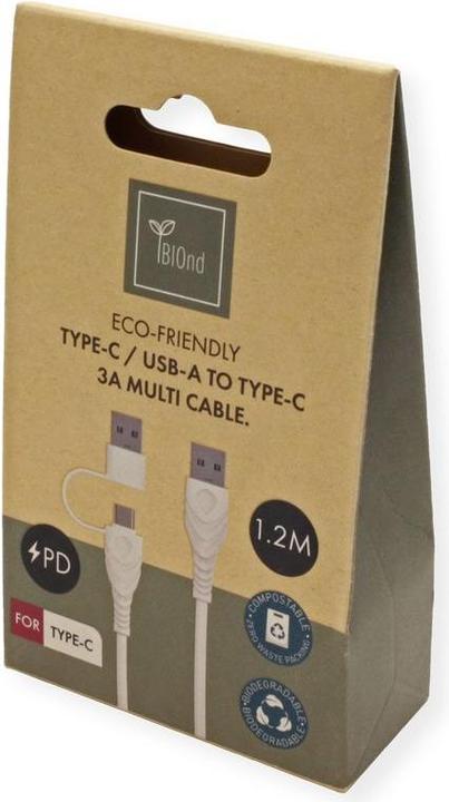 Produktbild BIOnd USB-C to USB-C&USB-A 3A 1,2M (1.20 m, USB 3.0)