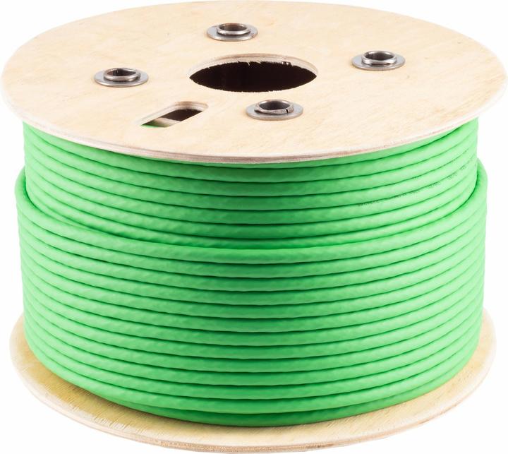 Shiverpeaks ®-BASIC-S--Câble de pose, cat. 8.2, S/FTP, certification GHMT, vert, 100,0m (S/FTP, CAT8.2, 100 m)