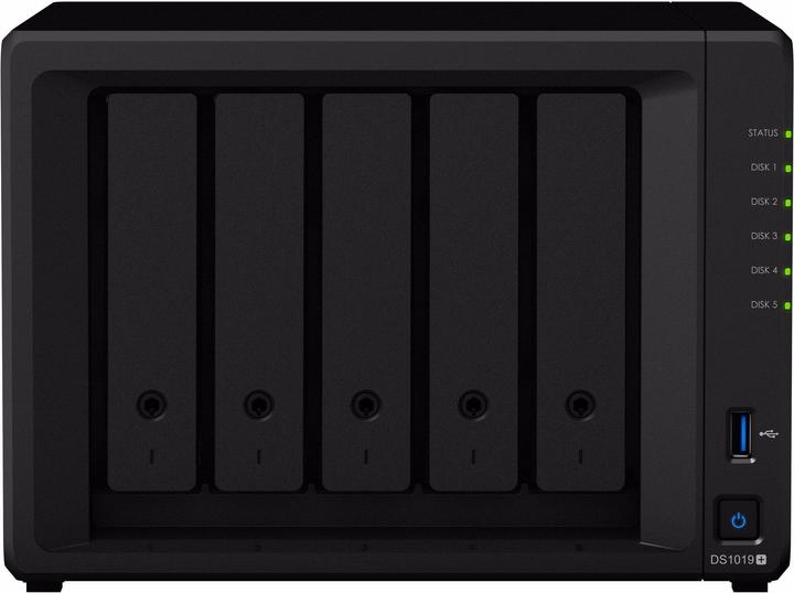 Produktbild Synology NAS DiskStation DS1019+ 8GB RAM 5-bay inkl. EW201