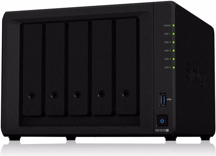 Produktbild Synology NAS DiskStation DS1019+ 8GB RAM 5-bay inkl. EW201