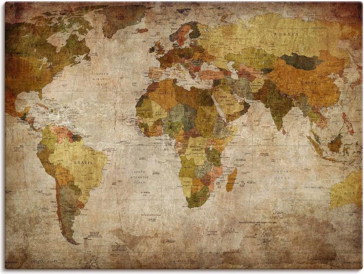 Actual product image Artland World map T9NI (80 x 60 cm)
