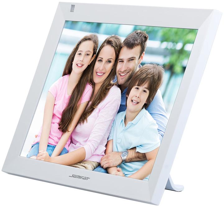 Produktbild Somikon WLAN-Bilderrahmen mit 25,7 cmm / 10,1" IPS-Touchdisplay, App (10.10", 1280 x 800 Pixel)