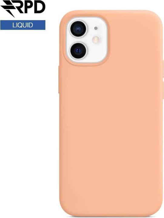 Actual product image RPD iPhone 12 / 12 Pro - Silicone Case Cantaloupe (helles pink), Liquid (Magsafe-Version) (Apple iPhone 12, Apple iPhone 12 Pro)