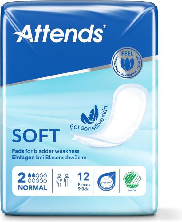 Produktbild Attends Soft 2 Normal Einlagen (12 x, Normal)