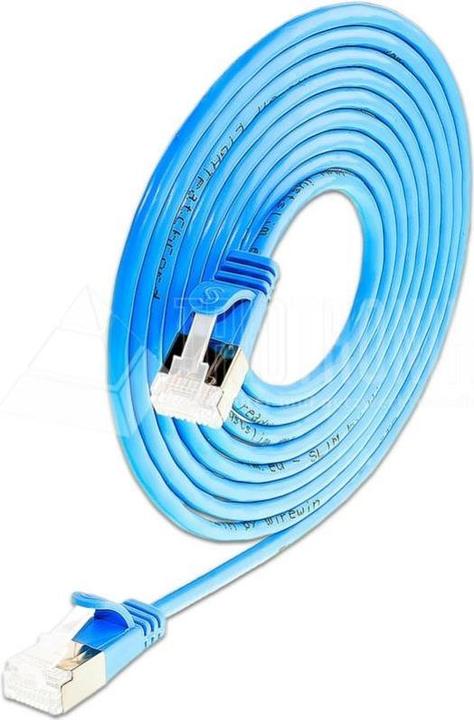 Produktbild Wirewin Slim Patchkabel: U/FTP, 3.0m, blau (U/FTP, CAT6a, 3 m)