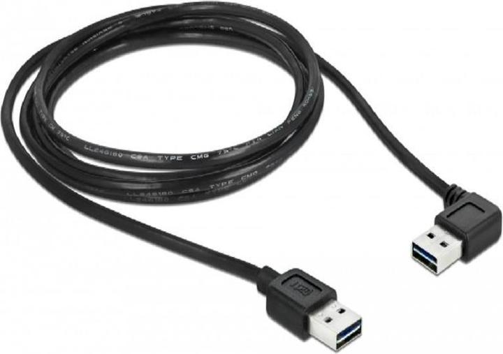 Actual product image Delock USB2.0 Easy cable, A-St.-A.St., angled (1 m, USB 2.0)