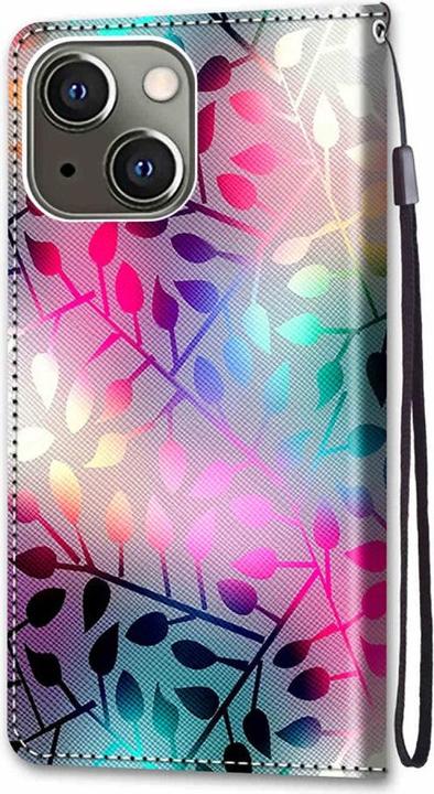 Produktbild Cover-Discount iPhone 13 mini - Lederetui Hülle Blätter (Apple iPhone 13 mini)