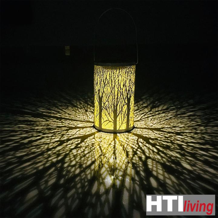 Image du produit HTI-Living Lanterne solaire feuilles/arbre, lot de 2 (12,5 x 12,5 cm, 2 x)