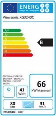 Energie-Label Viewsonic XG3240C (2560 x 1440 Pixel, 32")