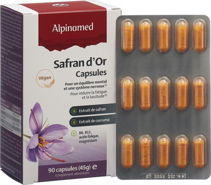 Produktbild Alpinamed Safran Gold (90 Stück, Kapseln, 88 g)