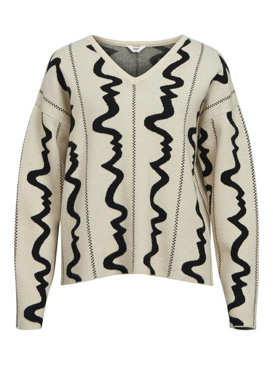 Produktbild Object V-Ausschnitt Strickpullover (M)