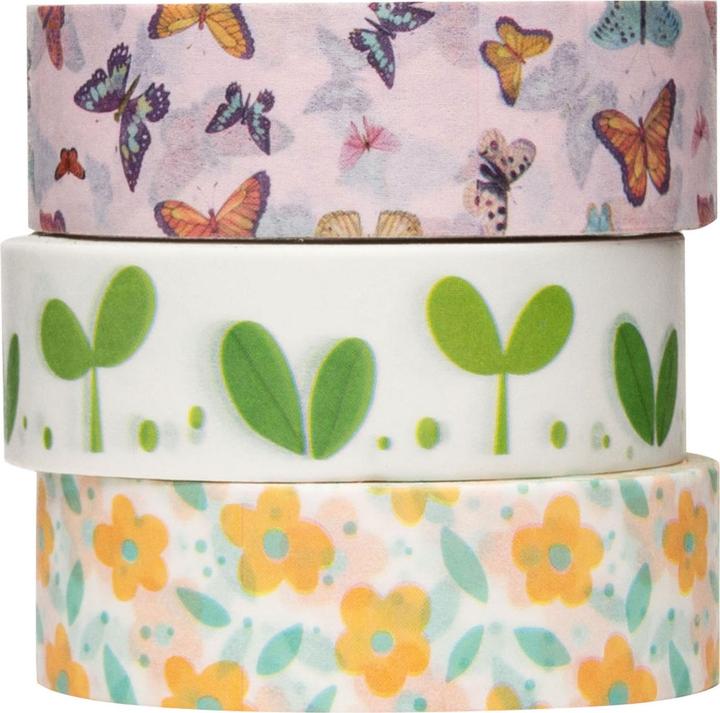 Actual product image Colorations Washi Tape Spring 3 rolls, 5mtr.
