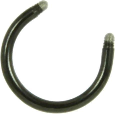Produktbild Bijouteria 1.2mm Titan Piercingteil (PVD Beschichtung (schwarz), Titan)
