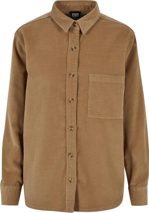 Urban Classics Ladies Corduroy Oversized Shirt - 8658